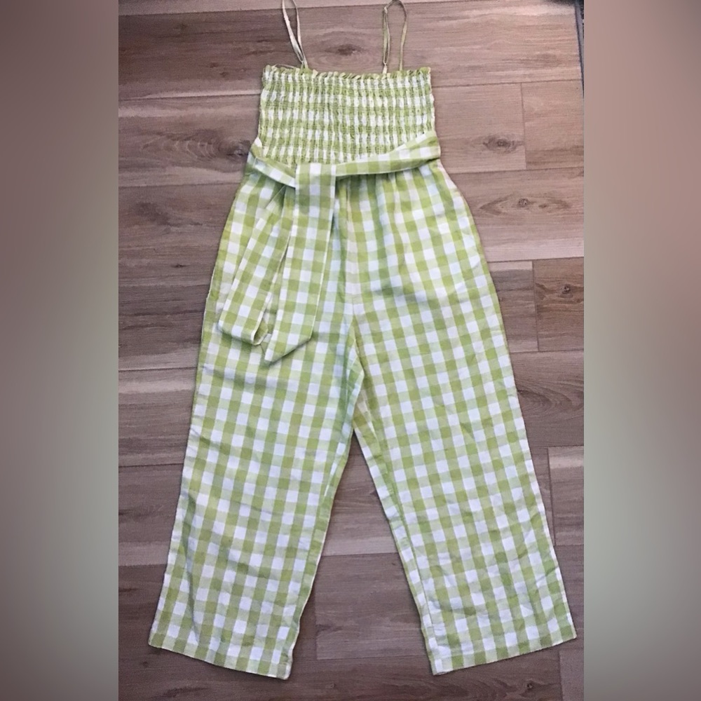 House of Harlow 1960 Gingham Jumpsuit M NWT